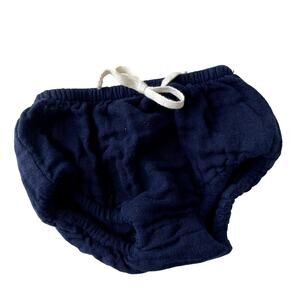 Jamie Kay Cotton Muslin Baby Bloomers - Navy Blue - 0-3M